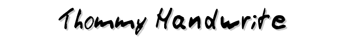 Thommy Handwrite font